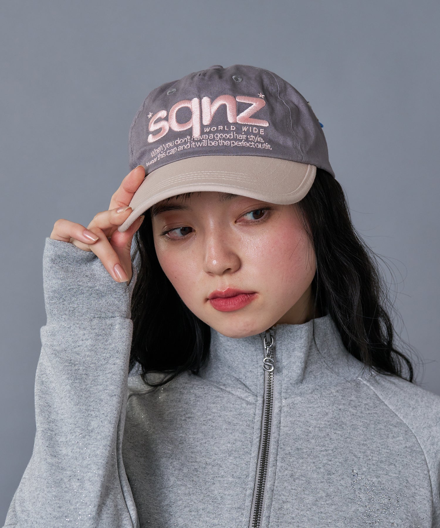 sqnz（エスキュンズ）】sqnz logo cap / ロゴ ベースボール キャップ