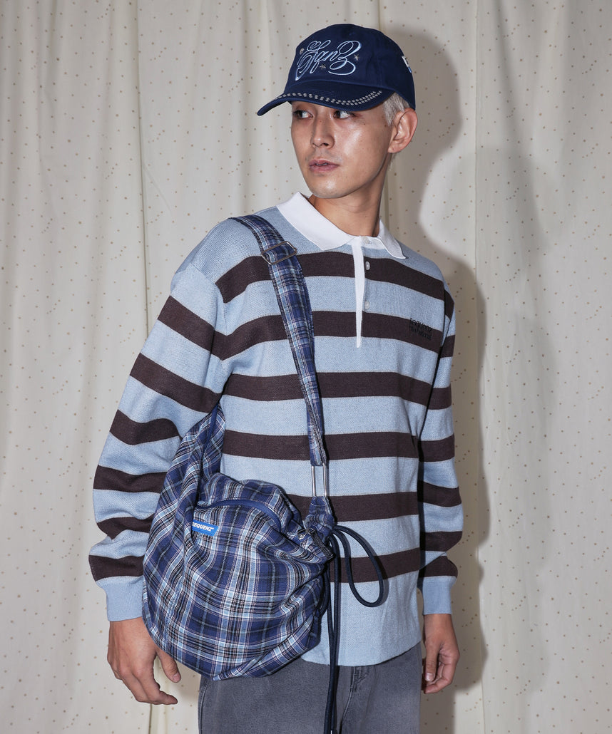 SHOULDER GATHER BAG / テック ショルダーバッグ 調節可能 ドローコード 柄80