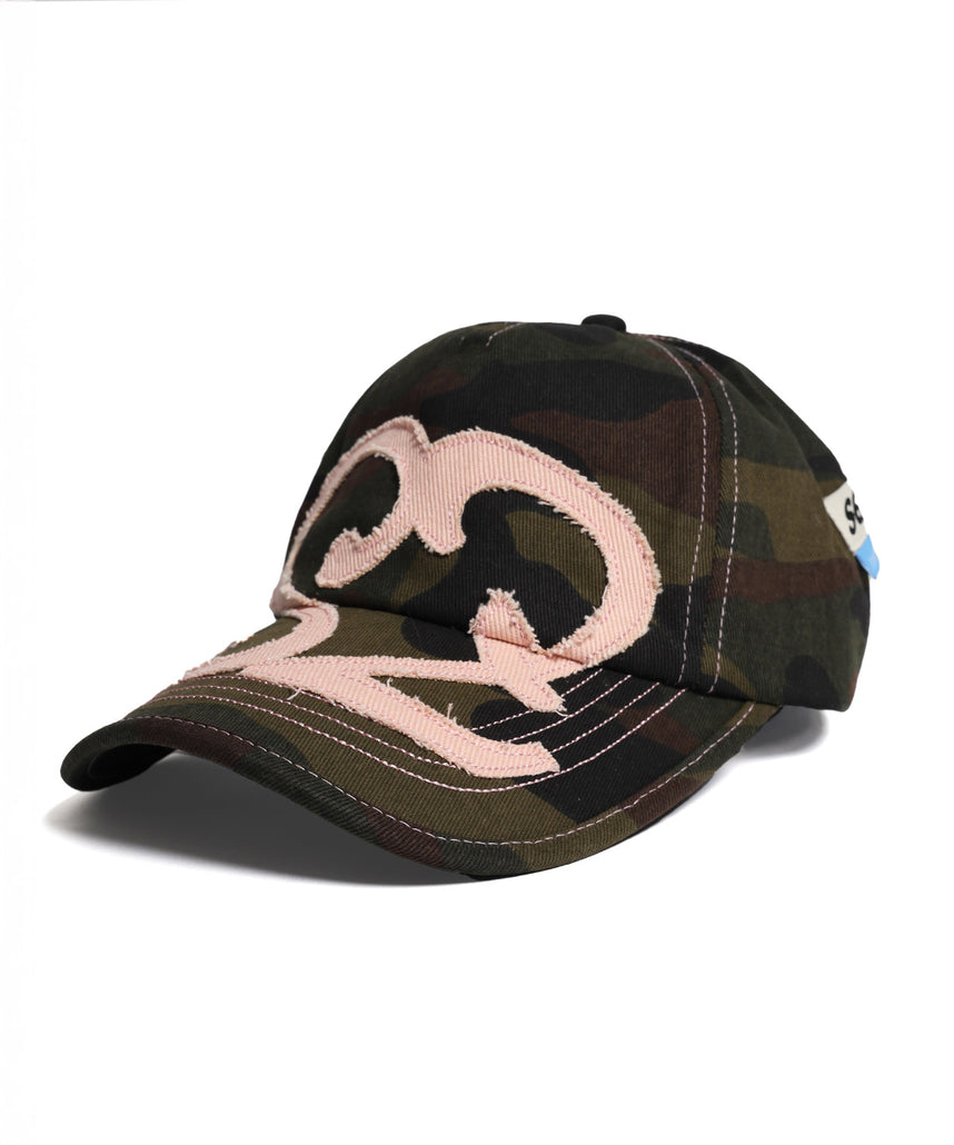 ※WEB限定 / ワッペン / またぎデザインキャップ /sqnz logo applique stitch cap 柄80