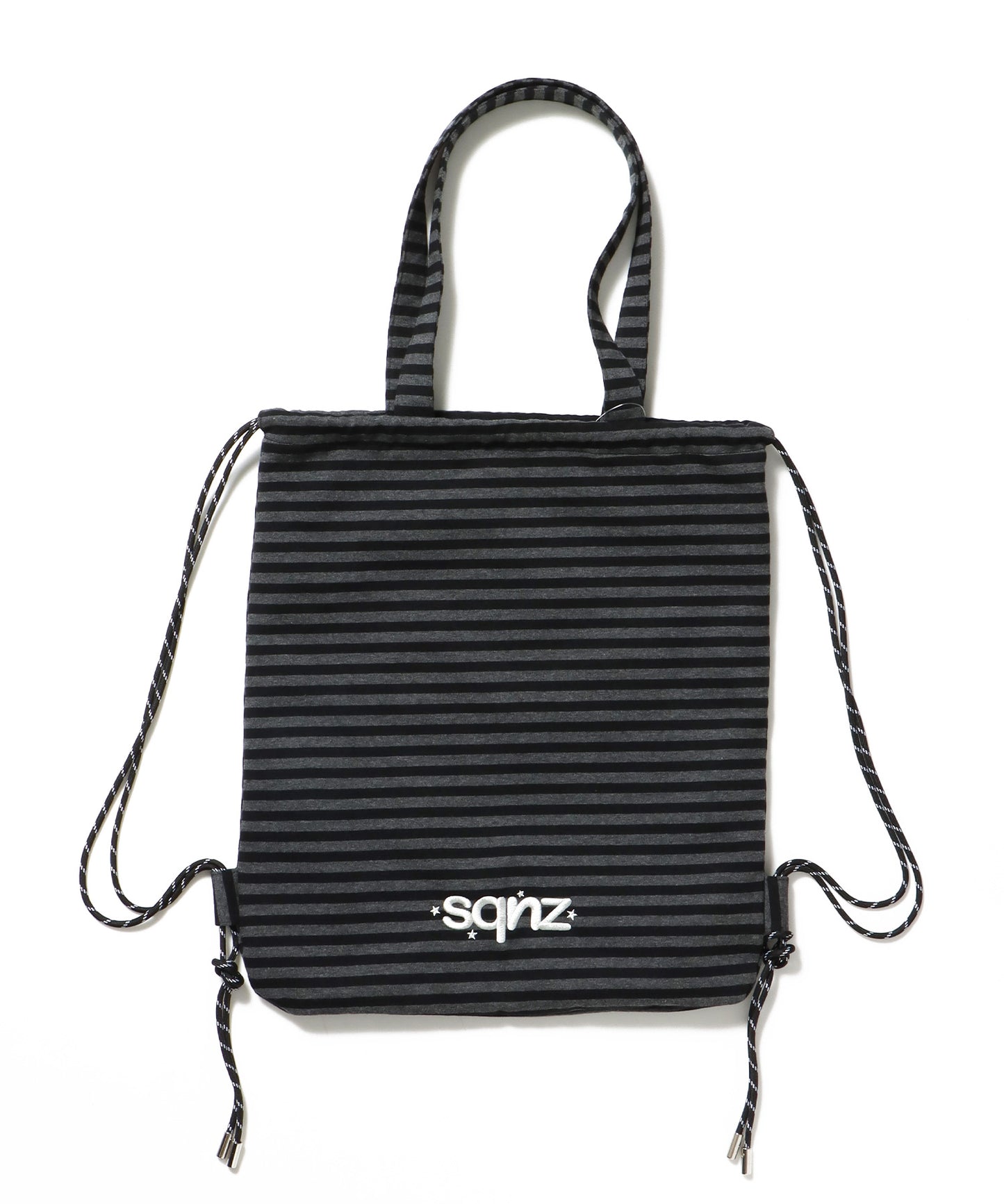 ≪予約商品≫sqnz dairy 2way knapsack / ナップサック トートバック 2WAY  チェック ボーダー 柄83