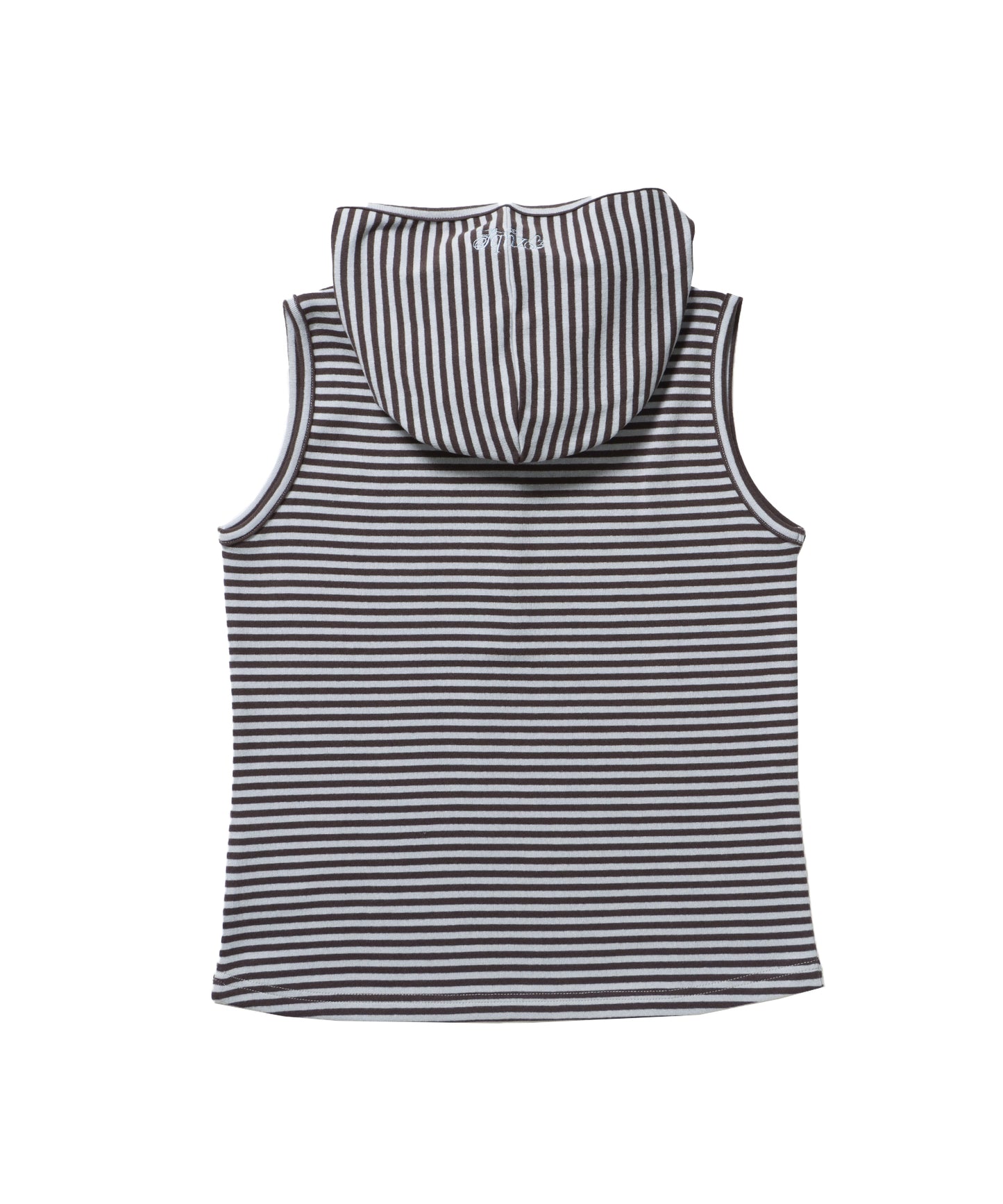 ※WEB限定 / レディースボーダータンクトップ / sqnz border hooded tank top ライトブルー