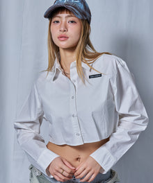 ※WEB限定 / レディースクロップドシャツ / sqnz cropped shirts ホワイト