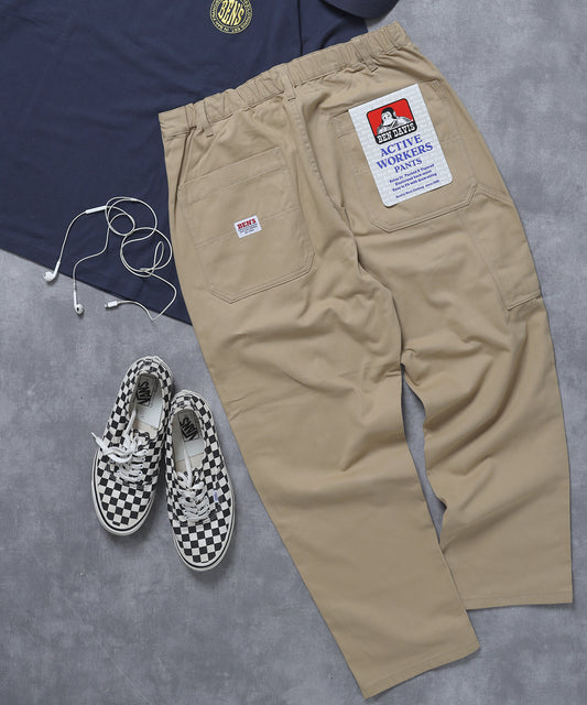 ACTIVEWORKPANTS Z5 / ベンズ アクティブワークパンツ テーパード シェフパンツ ベージュ