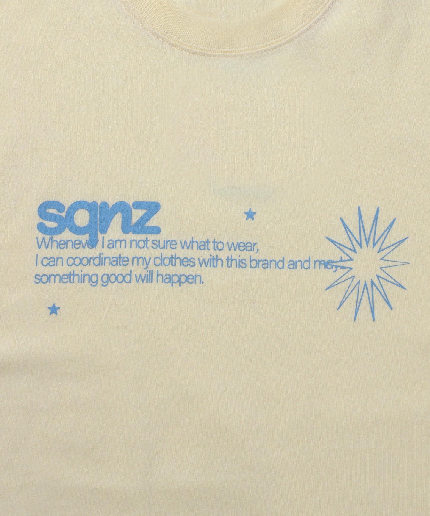 ※WEB限定 / ユニセックス / シンプルロゴTシャツ / sqnz logo s/s tee レモンイエロー