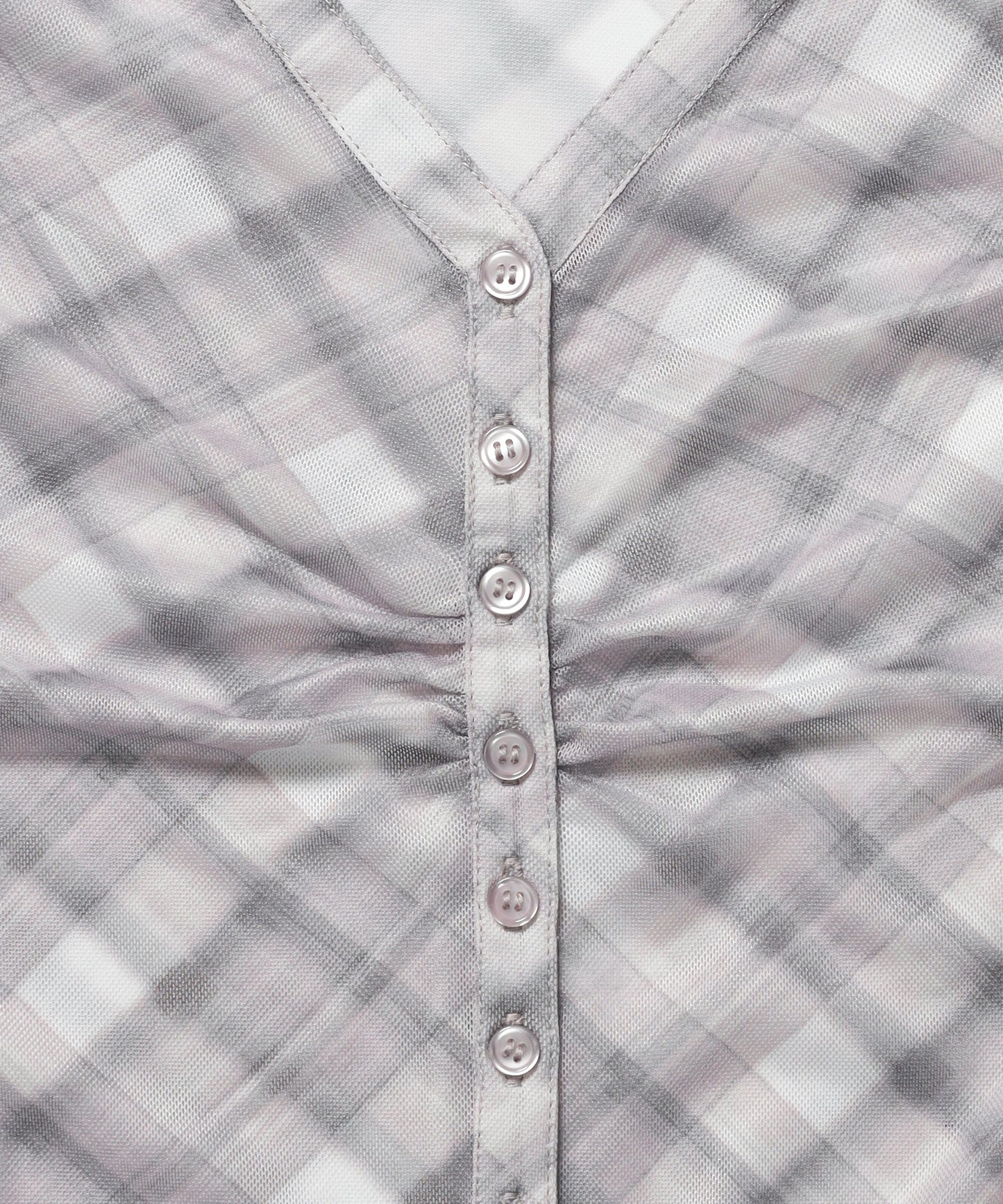 ※WEB限定 / レディースギャザー長袖シャツ / sqnz sheer gather l/s shirts ピンク