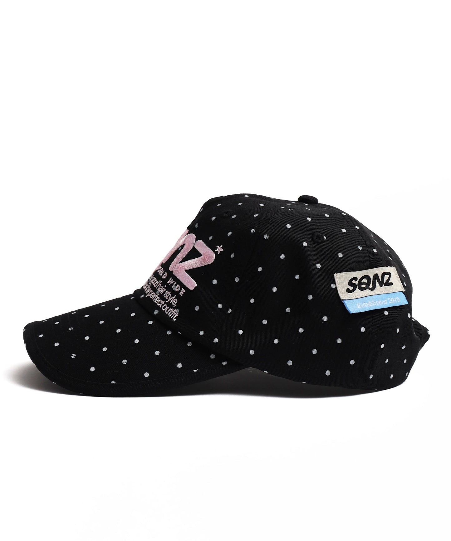 ≪予約商品≫※WEB限定 / ロゴ刺繍キャップ / sqnz logo cap ブラック
