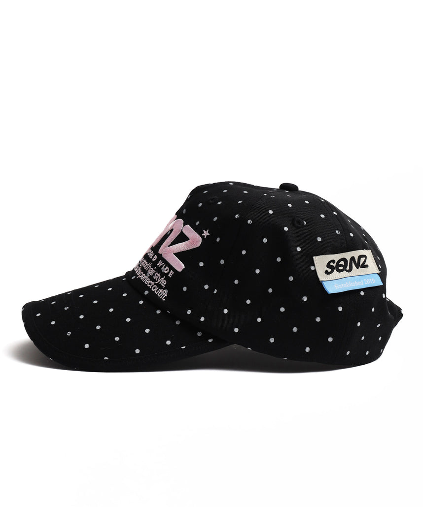 ≪予約商品≫※WEB限定 / ロゴ刺繍キャップ / sqnz logo cap ブラック