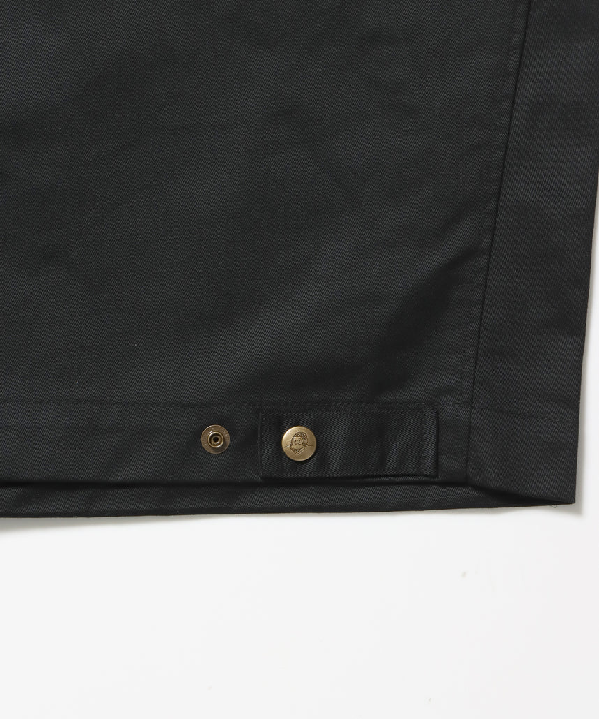 EISENHOWER LITE JACKET / ジャケット ツイル アジャスター ダブルジップ ワーク ワンポイント ブラック