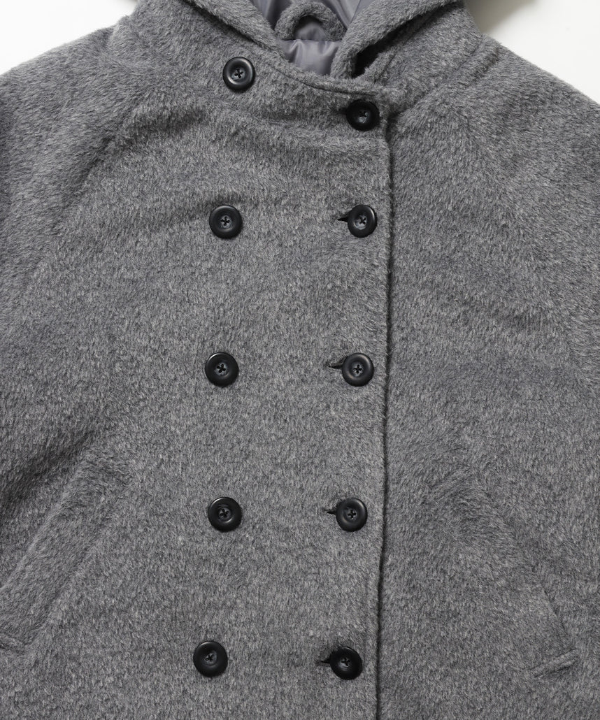 ※WEB限定 / フードメルトンPコート / sqnzU middle p coat