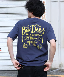 CLASSIC LOGO TEE / クラシックフィット Tシャツ 半袖 クルーネック プリント ワンポイント ネイビー