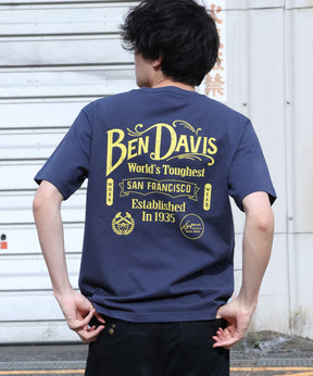 CLASSIC LOGO TEE / クラシックフィット Tシャツ 半袖 クルーネック プリント ワンポイント ネイビー