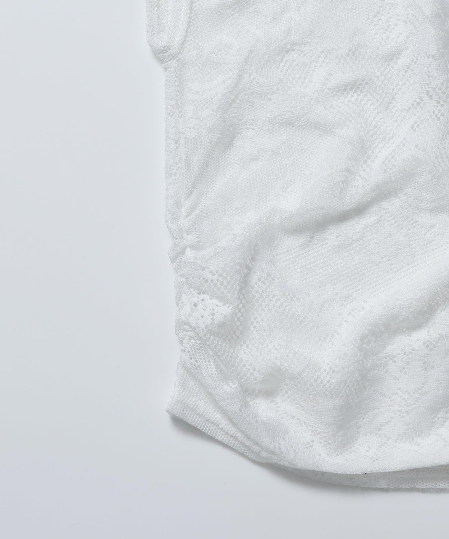※WEB限定 / 襟付き / レースフレンチスリーブトップス / sqnz french sleeve lace top ホワイト