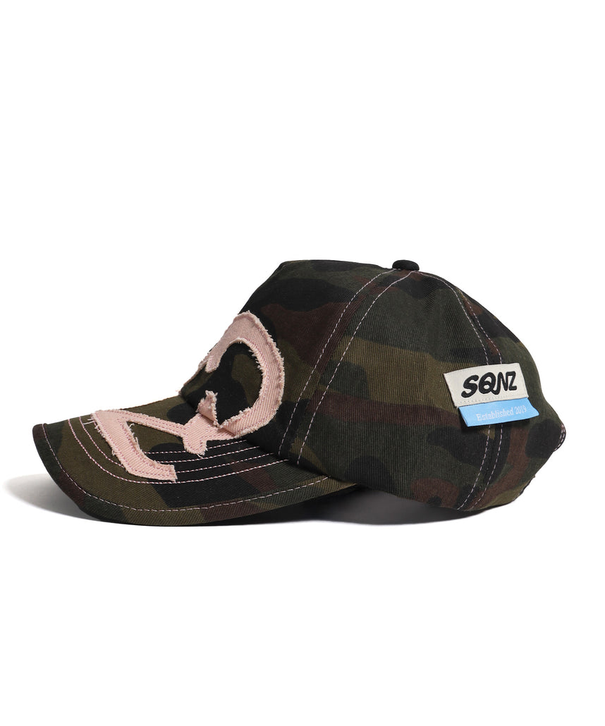 ※WEB限定 / ワッペン / またぎデザインキャップ /sqnz logo applique stitch cap 柄80