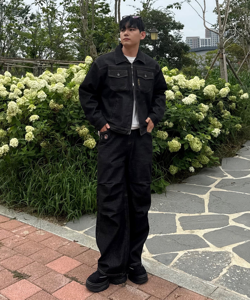 WEB限定 / ダブルポケットリジッドデニムJK / sqnz double pocket zip