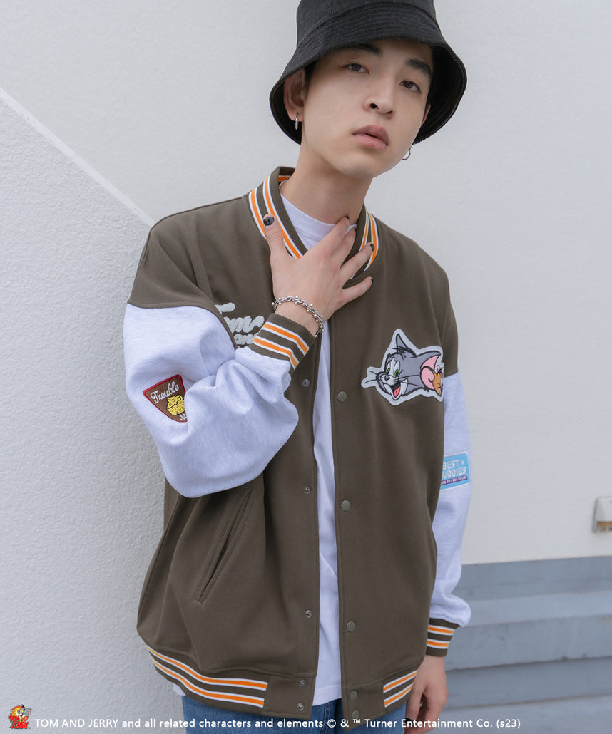 SEQUENZシークエンズ】 TOM and JERRY CLASSIC STADIUM JACKET / トム