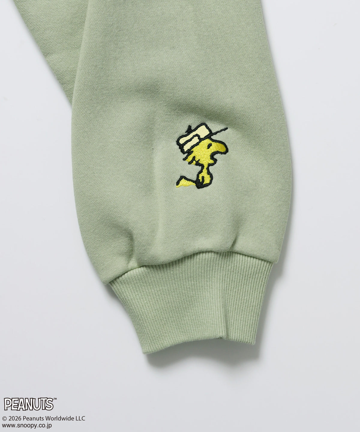TP FUR SNOOPY APPLIQUE P/K/ スヌーピー ファーワッペン 刺繍 パーカー ミント