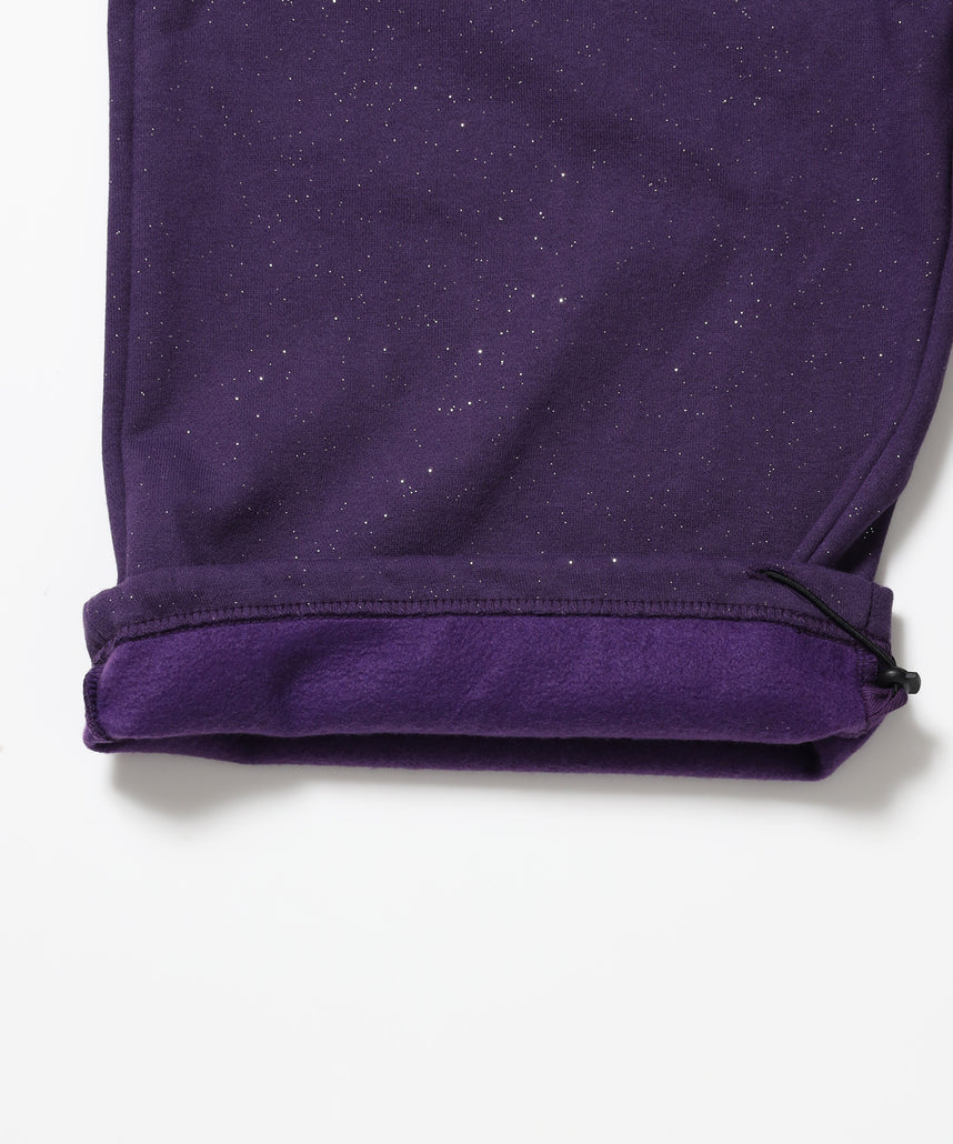 グリッタースウェットパンツ / SQNZ GLITTER SWEAT PANTS グレイッシュパープル
