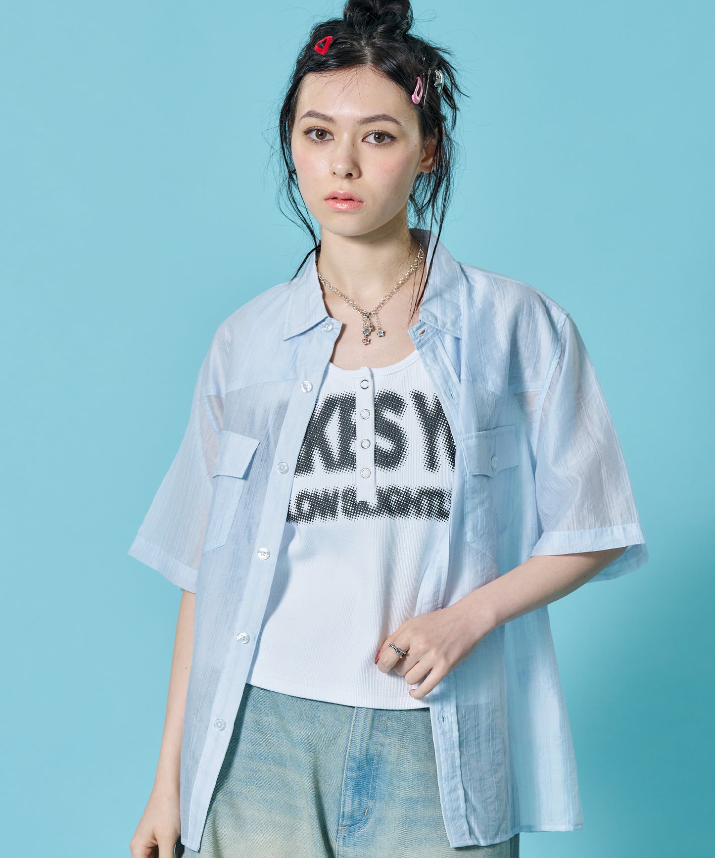モデル：H163 Size:M ブルー
