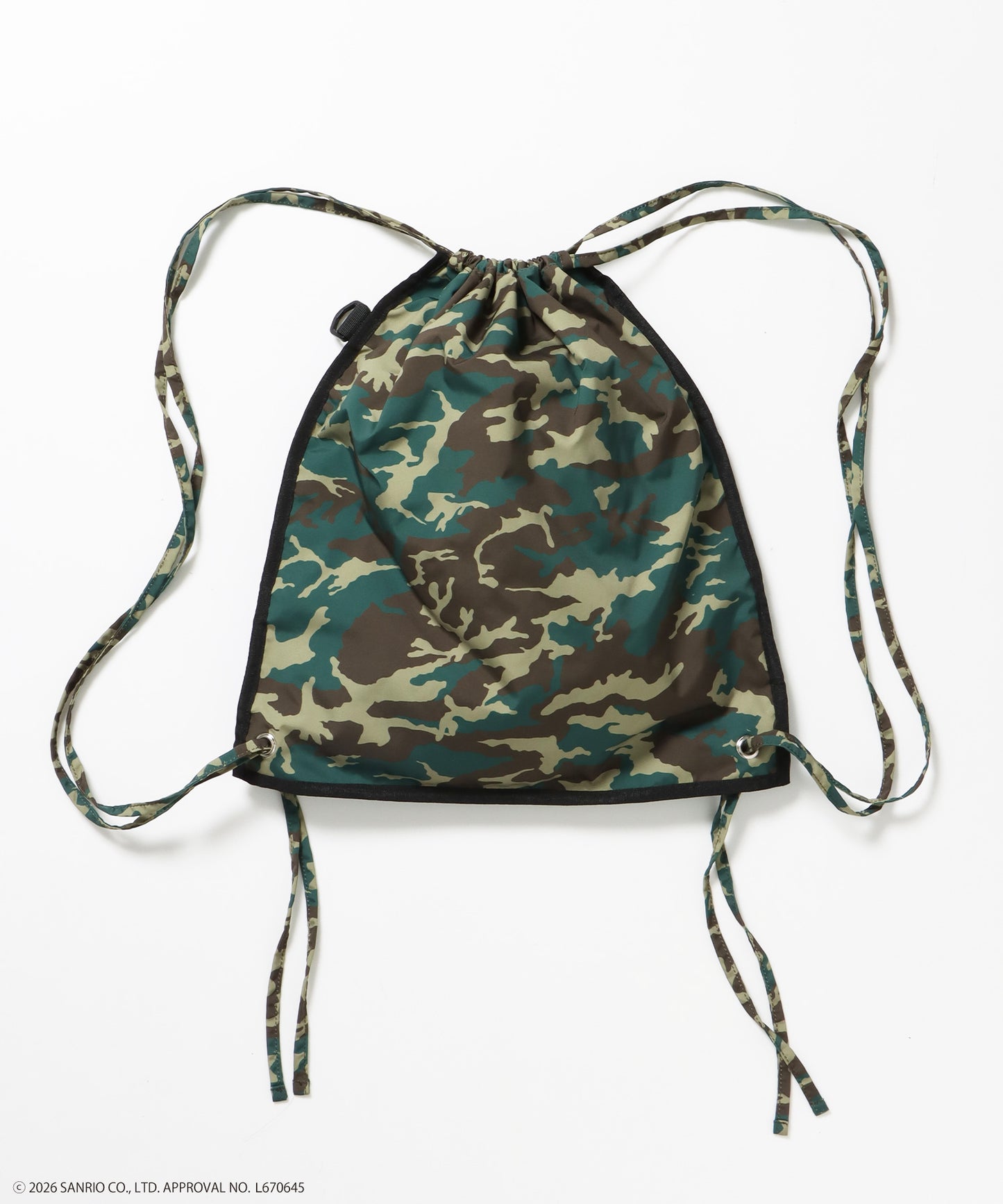 HK KITTY DAILY KNAPSACK / ナップサック バック 雑貨 ２WAY プリント リバーシブル ユニセックス 柄80