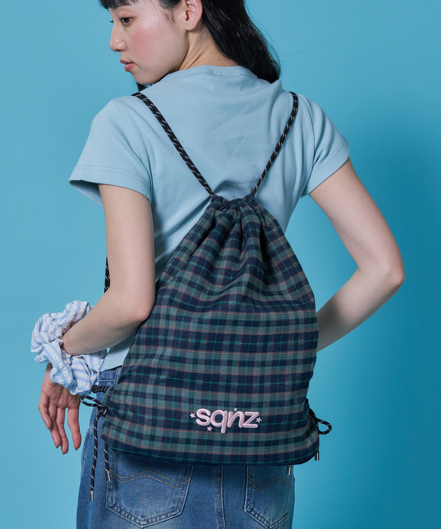 ※WEB限定 / アソートデイリーナップサック / sqnz daily 2way knapsack ダークグリーン