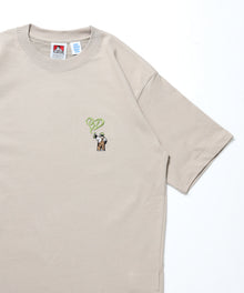 GORILLA EMB COOL TEE / Tシャツ 接触冷感 半袖 クルーネック ワンポイント 刺繍 ワンポイント ベージュ