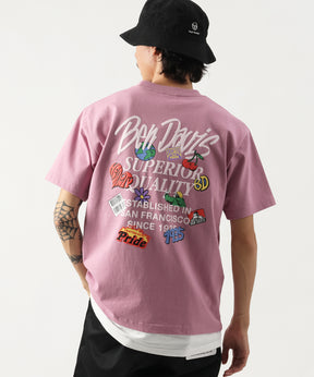 GRATEFULTEE / Tシャツ クルーネック  ワンポイント シンプル ユニセックス ピンク