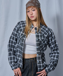 ※WEB限定 / ウエスタン長袖シャツ / sqnz western l/s shirts ブラック