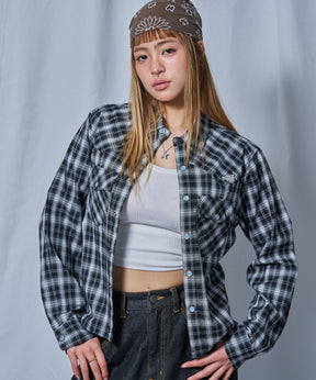 ※WEB限定 / ウエスタン長袖シャツ / sqnz western l/s shirts ブラック