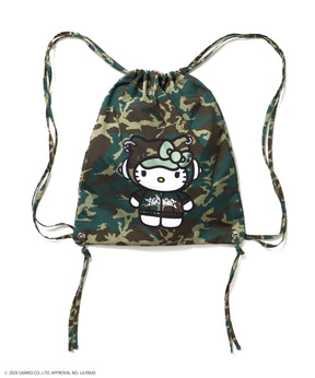 HK KITTY DAILY KNAPSACK / ナップサック バック 雑貨 ２WAY プリント リバーシブル ユニセックス 柄80