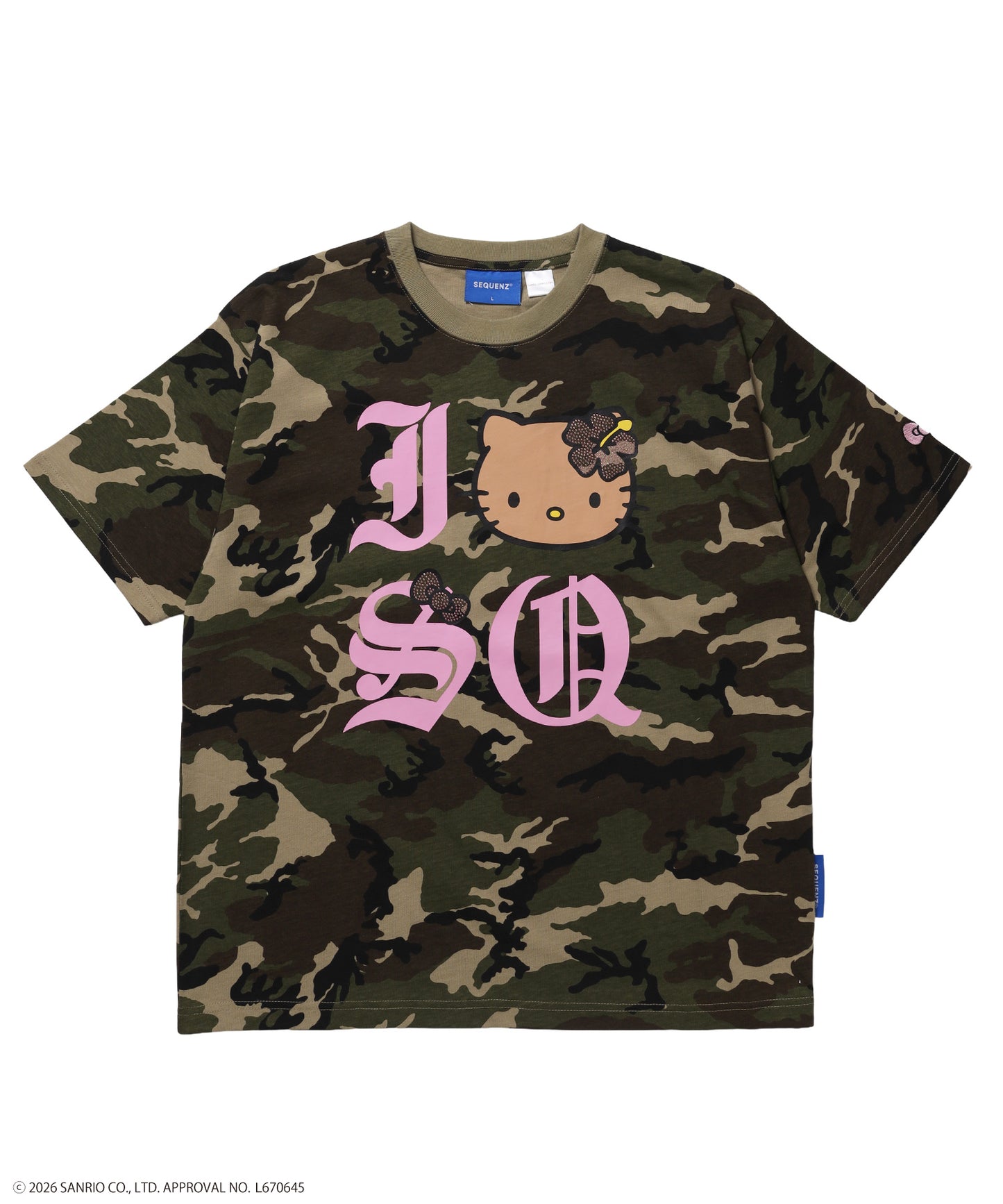 HK I LOVE “KI”TEE / ハローキティ キティちゃん 半袖 クルーネック プリント ワンポイント 柄80