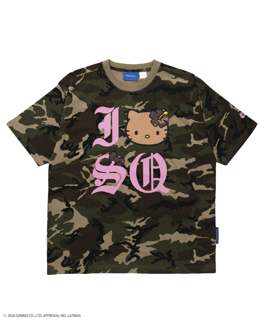 HK I LOVE “KI”TEE / ハローキティ キティちゃん 半袖 クルーネック プリント ワンポイント 柄80