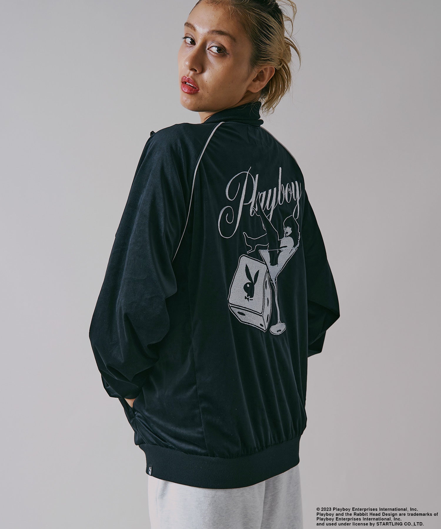 SEQUENZシークエンズ】 PLAYBOY SHINY TRUCK JACKET / プレイボーイ