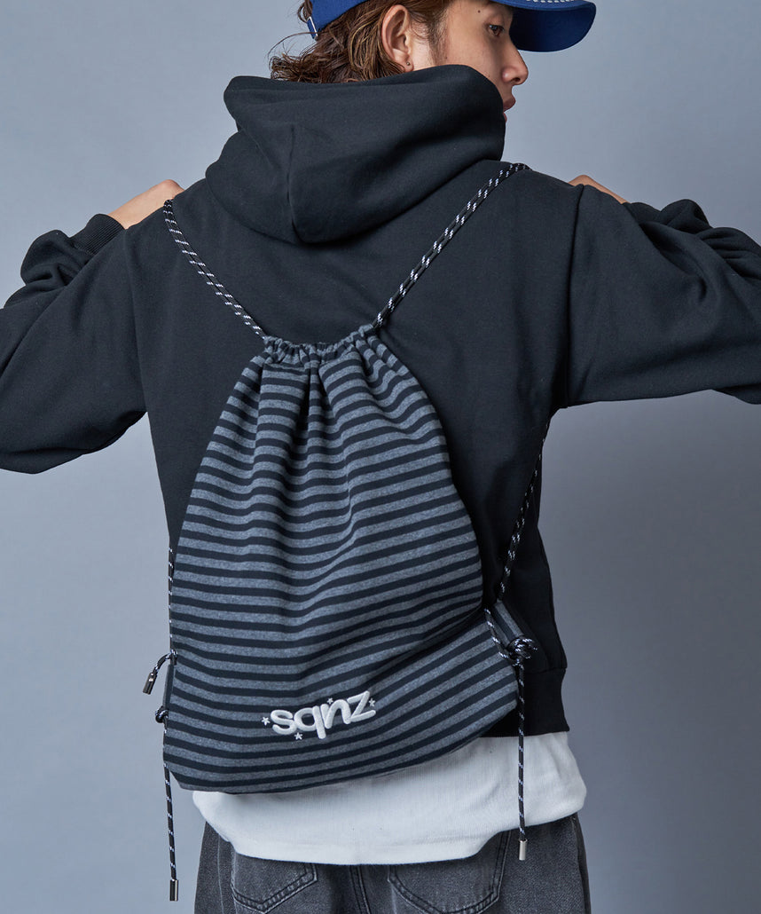 ≪予約商品≫sqnz dairy 2way knapsack / ナップサック トートバック 2WAY  チェック ボーダー 柄83