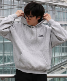 BD SWEAT HOODIE / スウェットパーカー プルオーバー フーディ ワンポイント刺繍 裏起毛 ユニセックス グレー