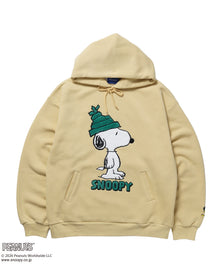 TP FUR SNOOPY APPLIQUE P/K/ スヌーピー ファーワッペン 刺繍 パーカー イエロー