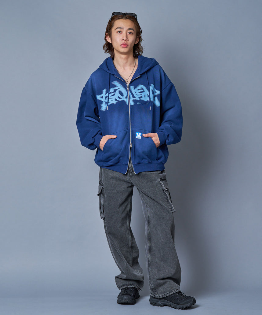 SEQUENZ（シークエンズ）】FADE ZIP P/K /フルジップ オーバーサイズ