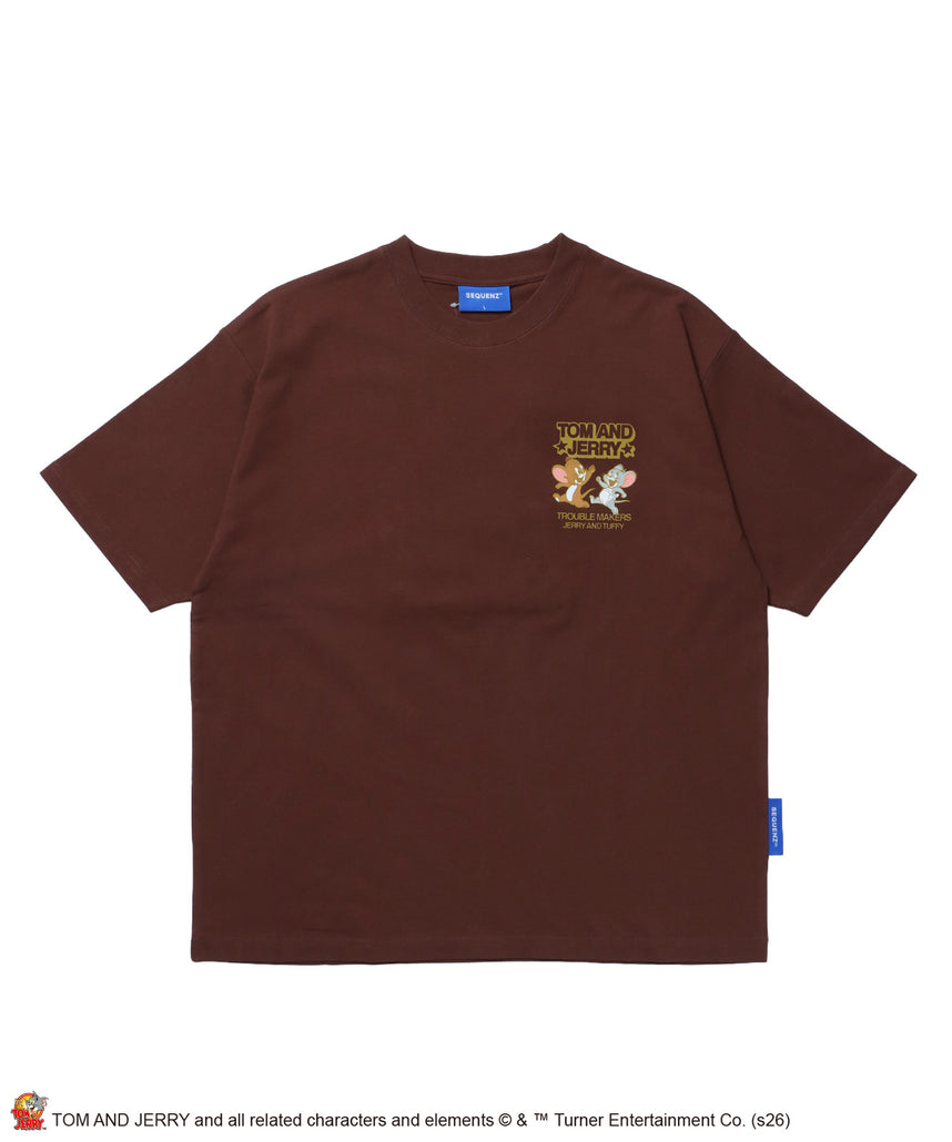 TattyBrown☆トップス ☆半袖  セレクトブランド セール】ヘンリーネック ラウンドへム 半袖 トップス（Tシャツ