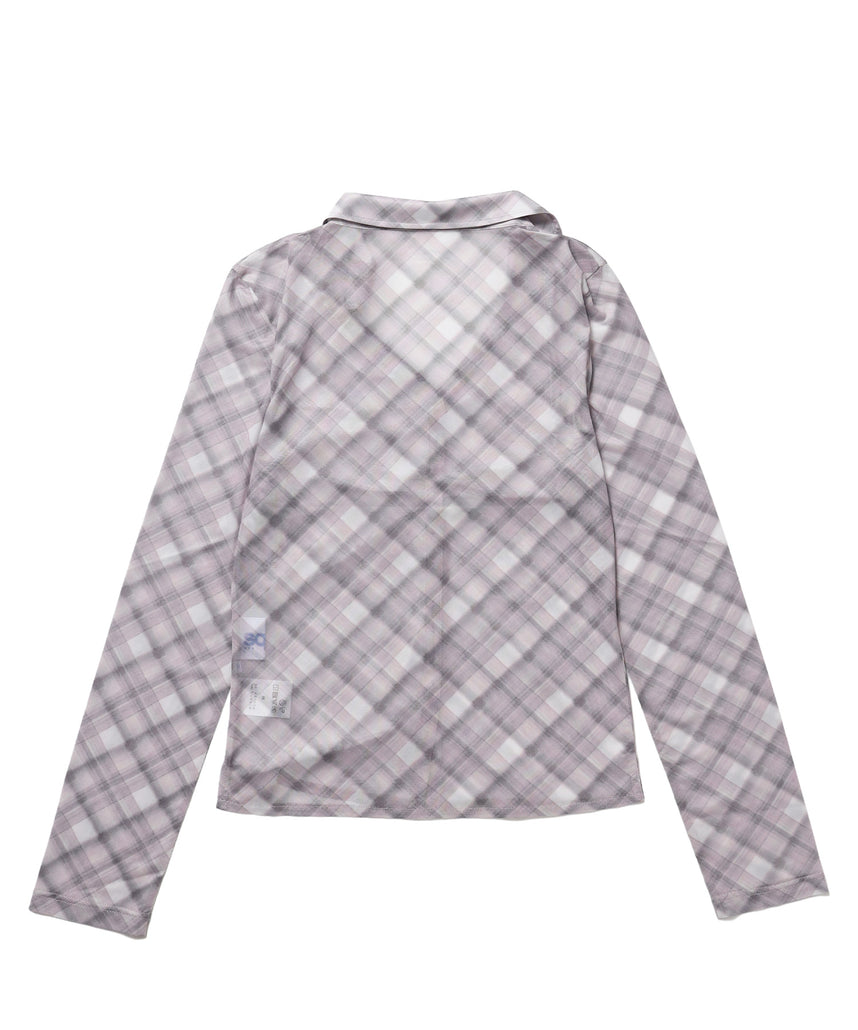 ※WEB限定 / レディースギャザー長袖シャツ / sqnz sheer gather l/s shirts ピンク