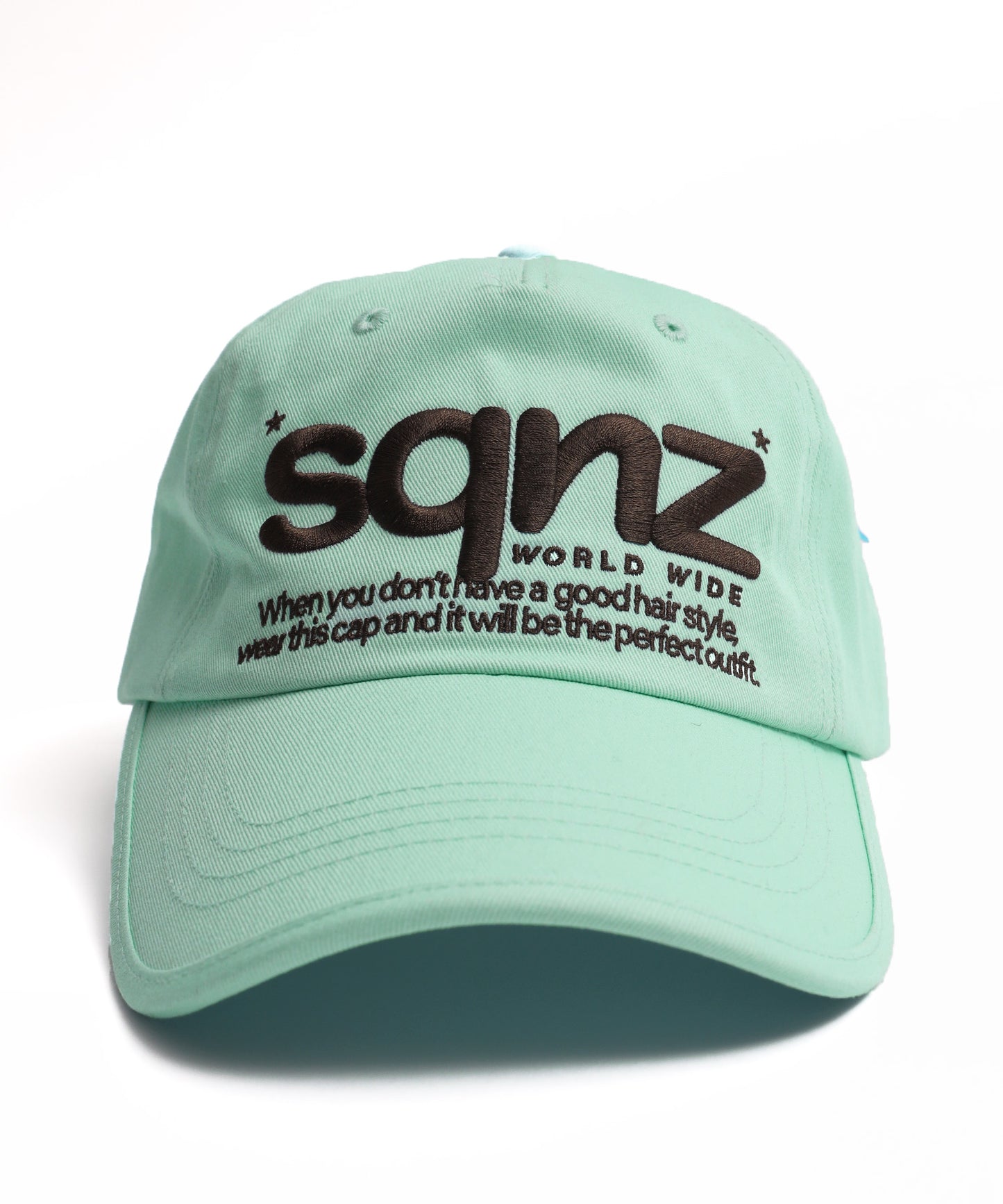 ≪予約商品≫※WEB限定 / ロゴ刺繍キャップ / sqnz logo cap ミント