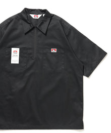 BEN DAVIS（ベンデイビス）】1/2ZIP S/S SHIRT ネイビー – NAVAL