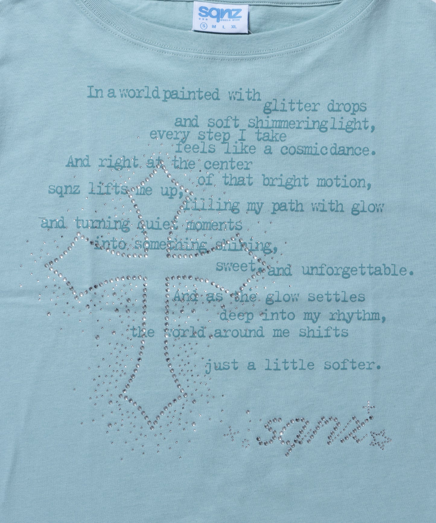 sqnz one-shoulder cross tee / レディース 半袖 Tシャツ ワンショルダー グリーン