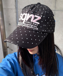 ≪予約商品≫※WEB限定 / ロゴ刺繍キャップ / sqnz logo cap ブラック