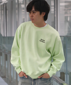 BD SWEAT CREW / スウェット クルーネック 裏起毛 ワンポイント刺繍 リサイズ ユニセックス ミント