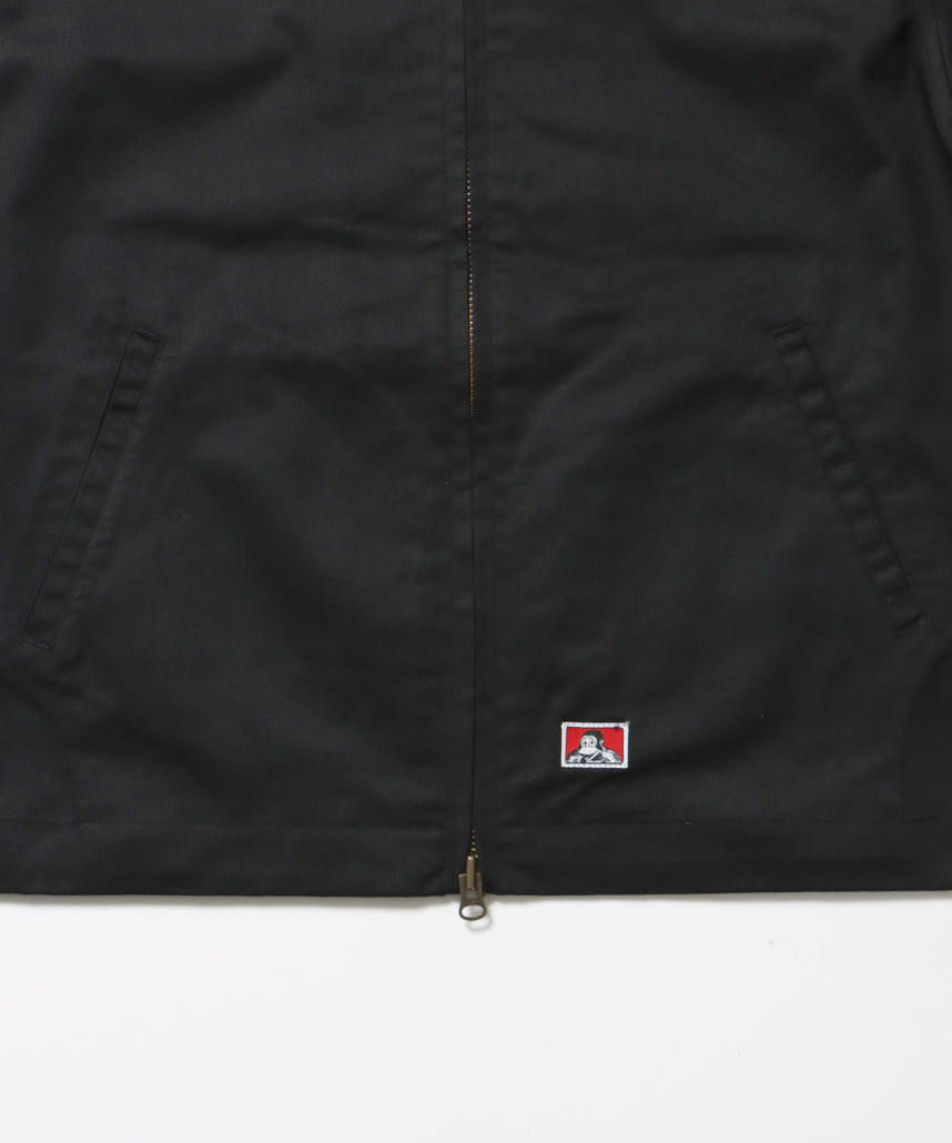 EISENHOWER LITE JACKET / ジャケット ツイル アジャスター ダブルジップ ワーク ワンポイント ブラック