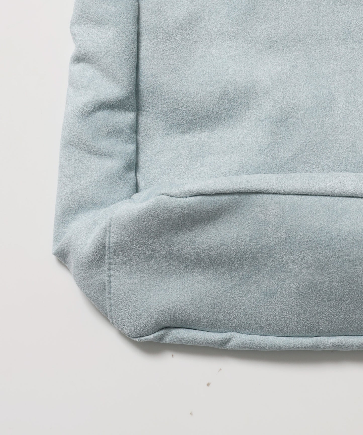 ※WEB限定 / フェイクレザー フェイクスエード メタルプレート 雑貨 バック / シャーリングショルダーバック / sqnz shirring bagライトブルー