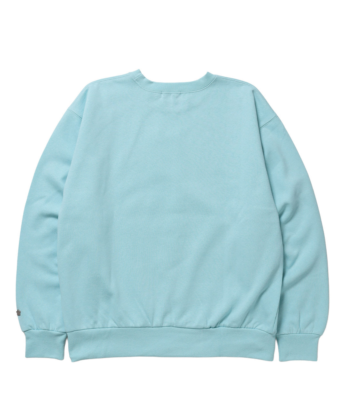 ※WEB限定  サークルハート刺繍裏起毛スウェット / sqnzU basic logo c/n ターコイズブルー