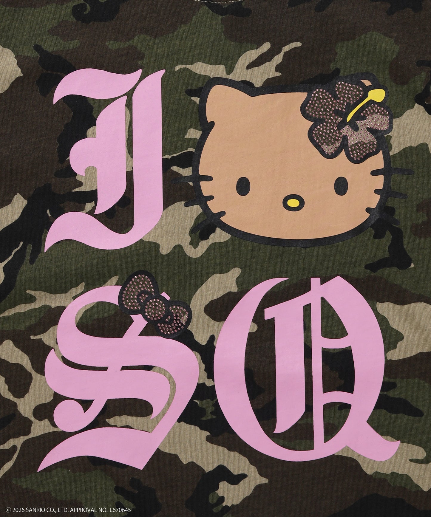 HK I LOVE “KI”TEE / ハローキティ キティちゃん 半袖 クルーネック プリント ワンポイント 柄80
