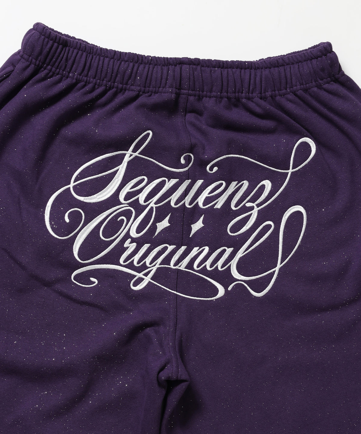 グリッタースウェットパンツ / SQNZ GLITTER SWEAT PANTS グレイッシュパープル