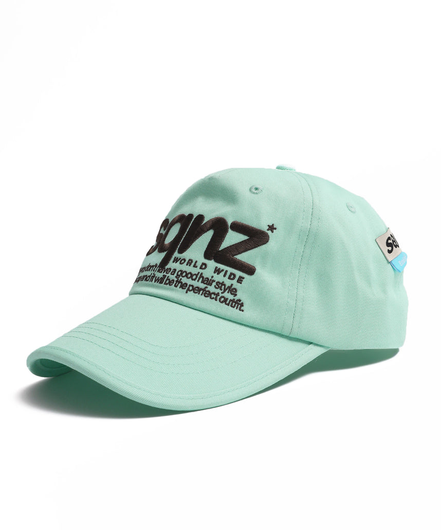≪予約商品≫※WEB限定 / ロゴ刺繍キャップ / sqnz logo cap ミント