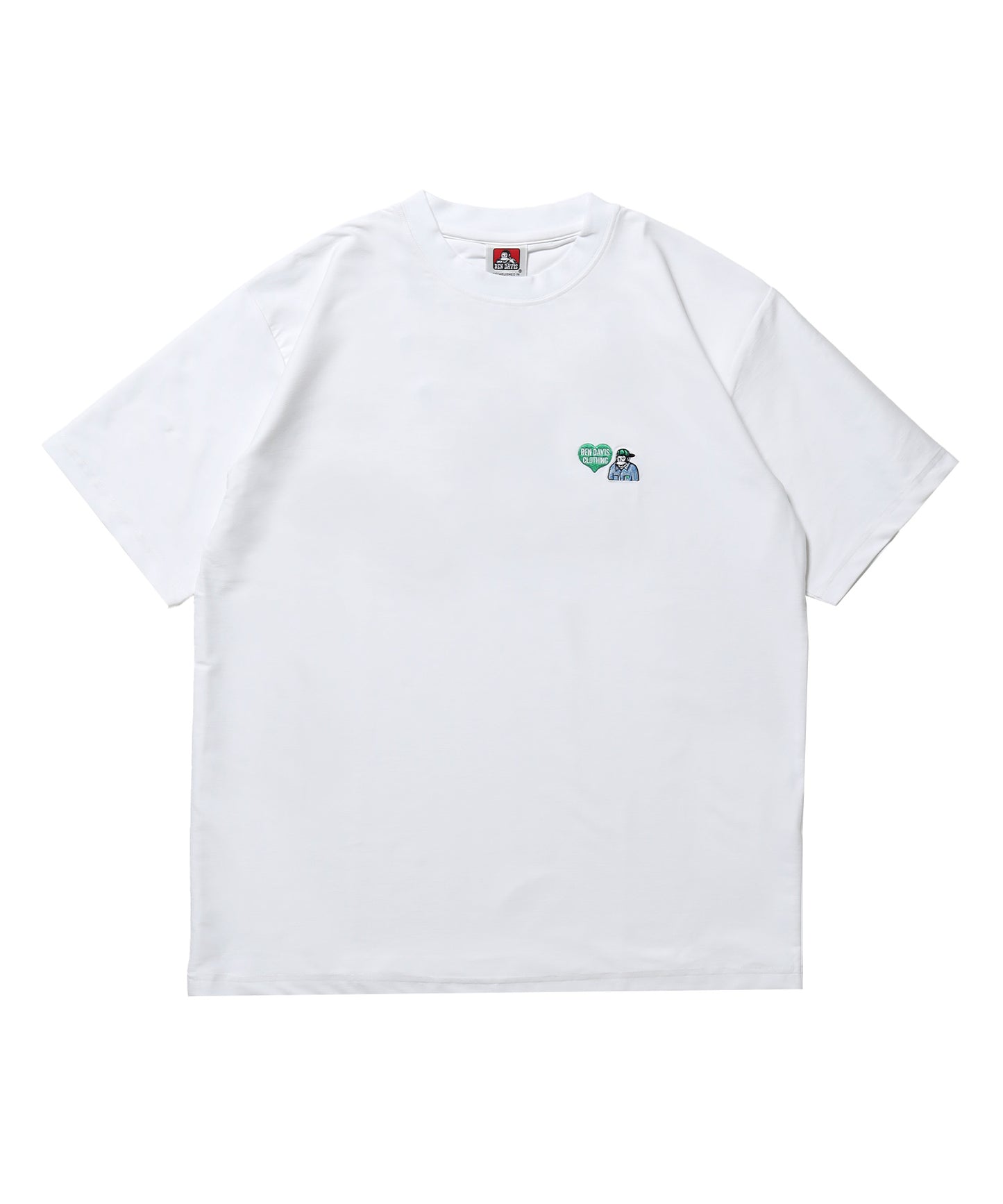 COOLER GORILLA EMB TEE / 接触冷感 オーバーサイズ 半袖 Tシャツ クルーネック 刺繍 ワンポイント プリント ユニセックス ホワイト